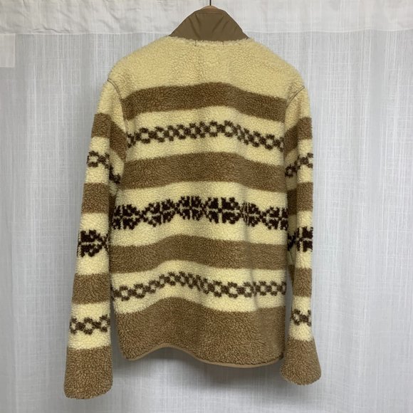 J.Crew Nordic Sherpa Fleece Jacket - Men's - Size L - Large - Retro Design - Picture 6 of 9